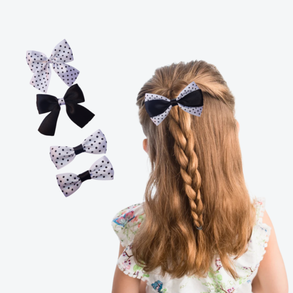 Polka dot bows (Pack of 5)